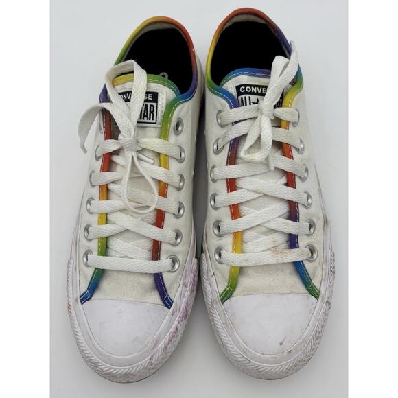 Converse Chuck Taylor All Stars White Rainbow Sole Womens Size 7 - Picture 2 of 16